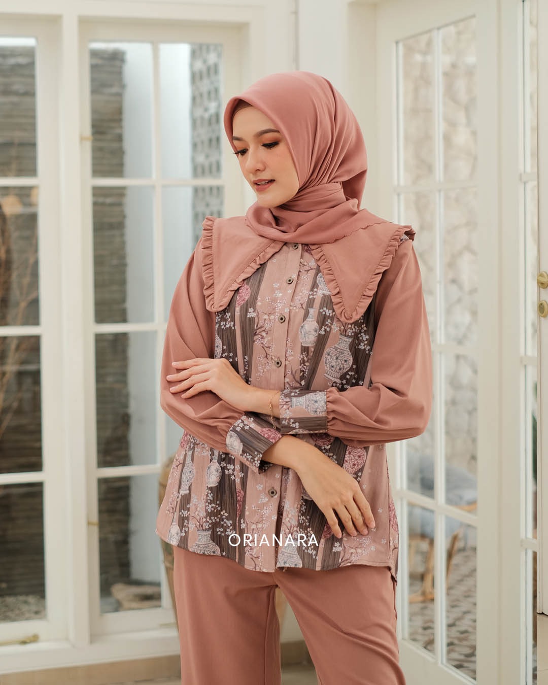 AYANA BLOUSE - OLD TAN