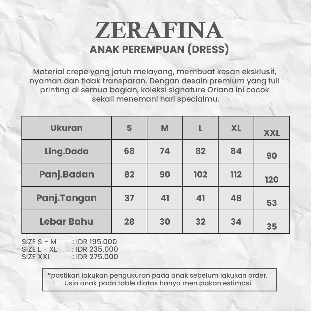 Zerafina Kids Mocca Dusty