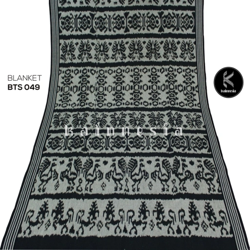 Image of KAIN - BLANKET TENUN SUMBA - ABU-ABU 49 