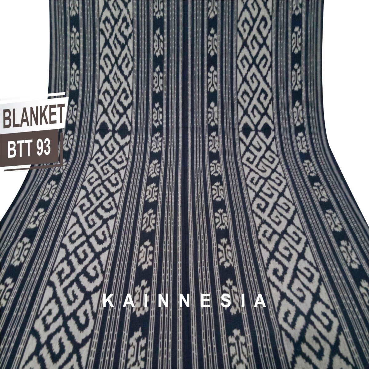 KAIN - BLANKET TENUN TORAJA - HITAM ABU 93