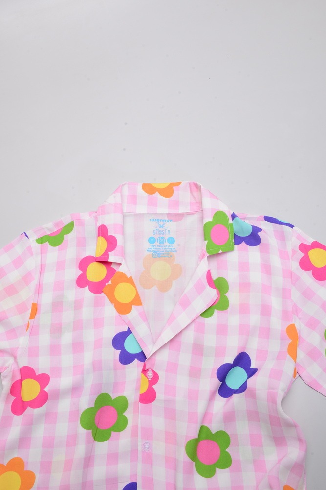 IWEARUP X SMESTA Pink Blossom Shirt