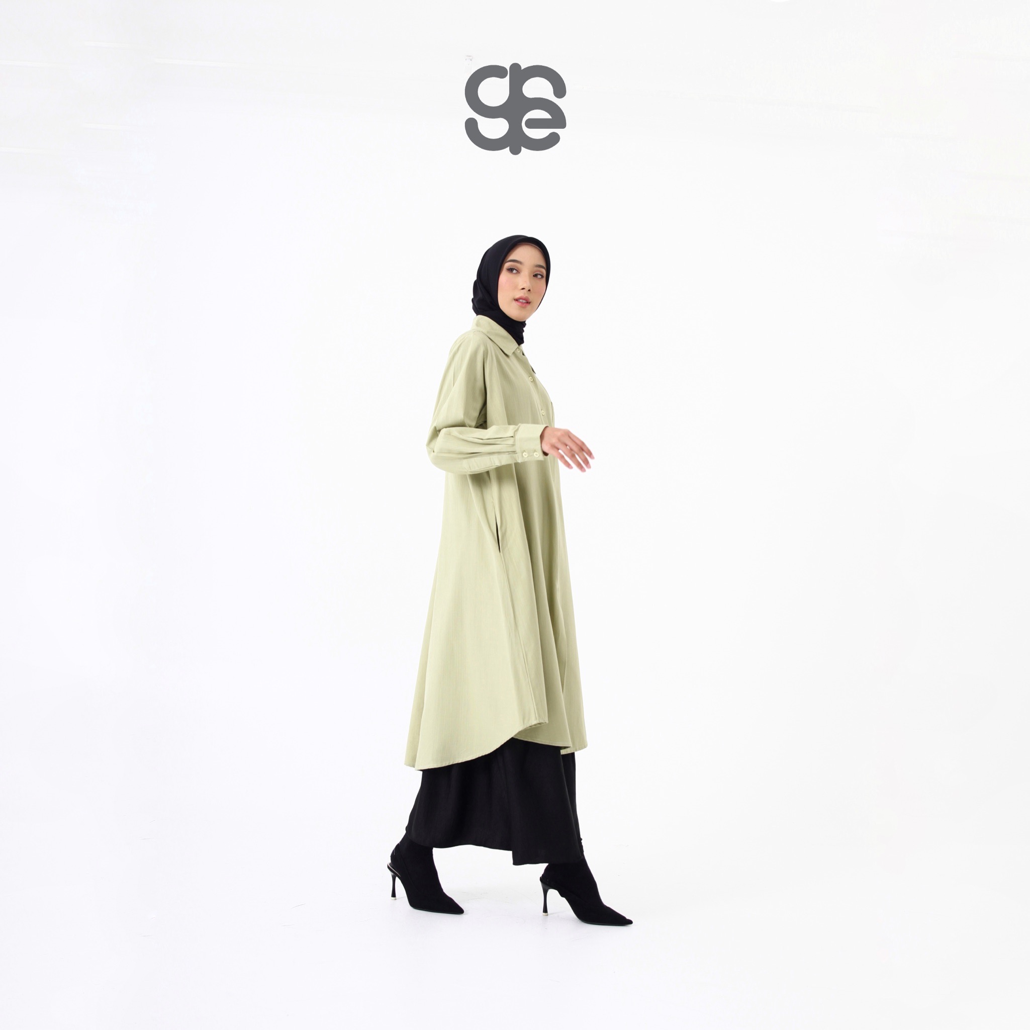 HAILA Long Shirt - Avocado 