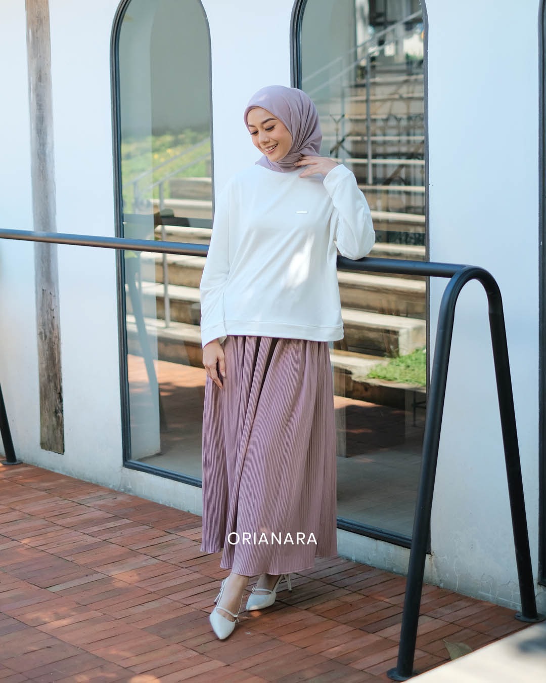 Minor Defect Jidda Pleats Skirt - Dusty Pink