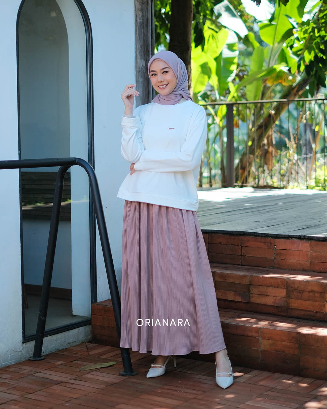 Minor Defect Jidda Pleats Skirt - Dusty Pink