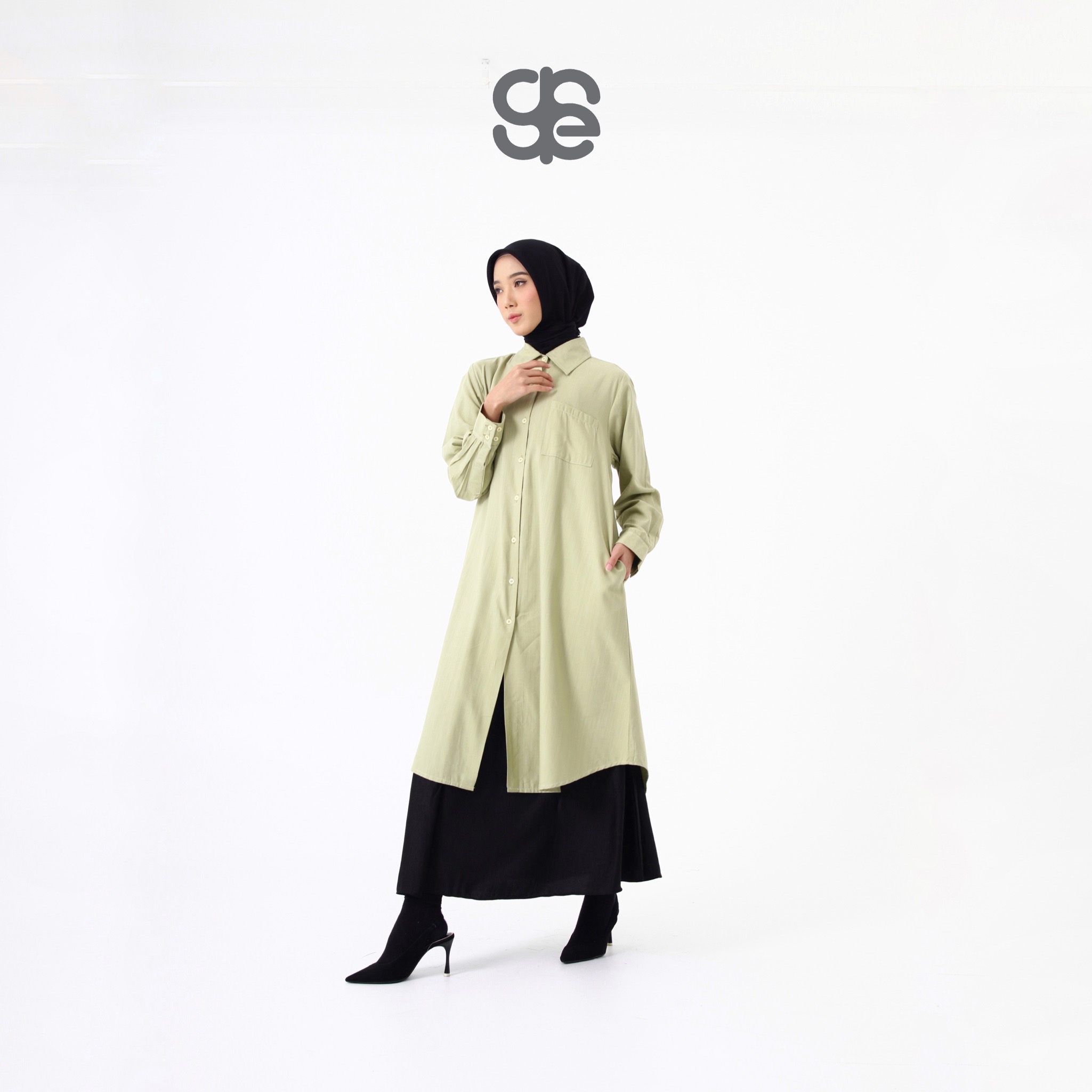 HAILA Long Shirt - Avocado 