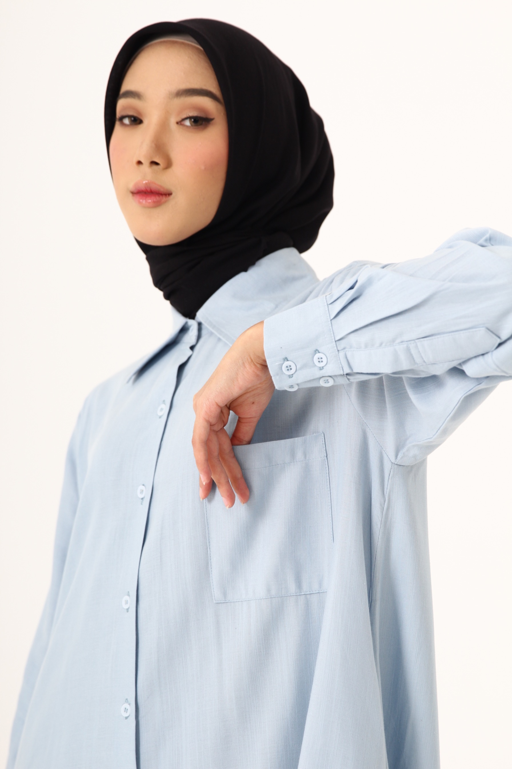 HAILA Long Shirt - Sky
