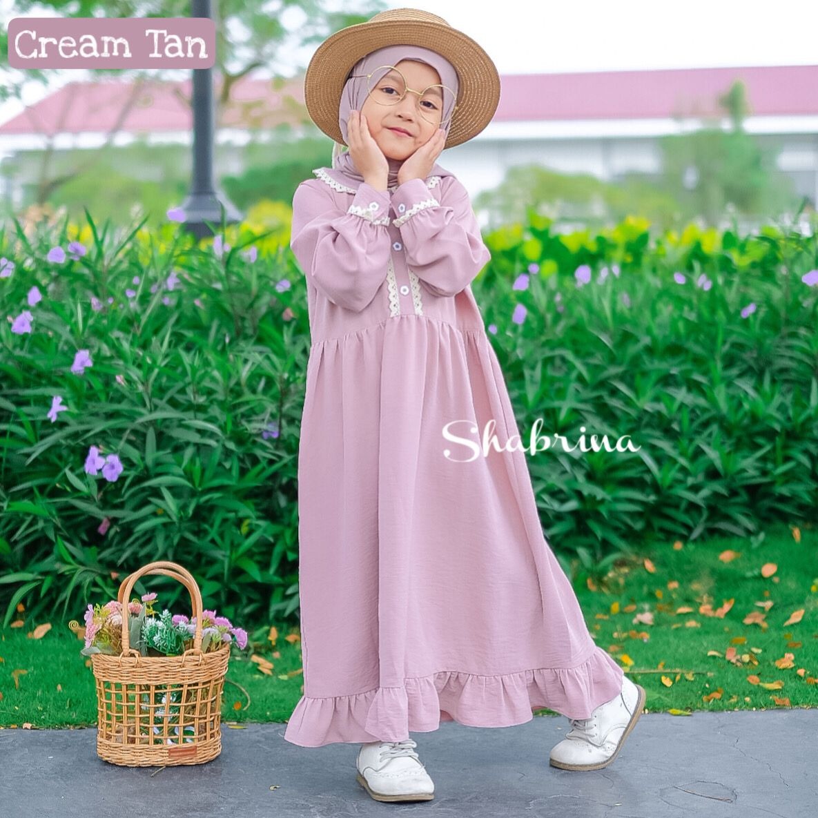NEW Gamis Raniah POLOS Set (sz XS, S, M, dan L) by Shabrina