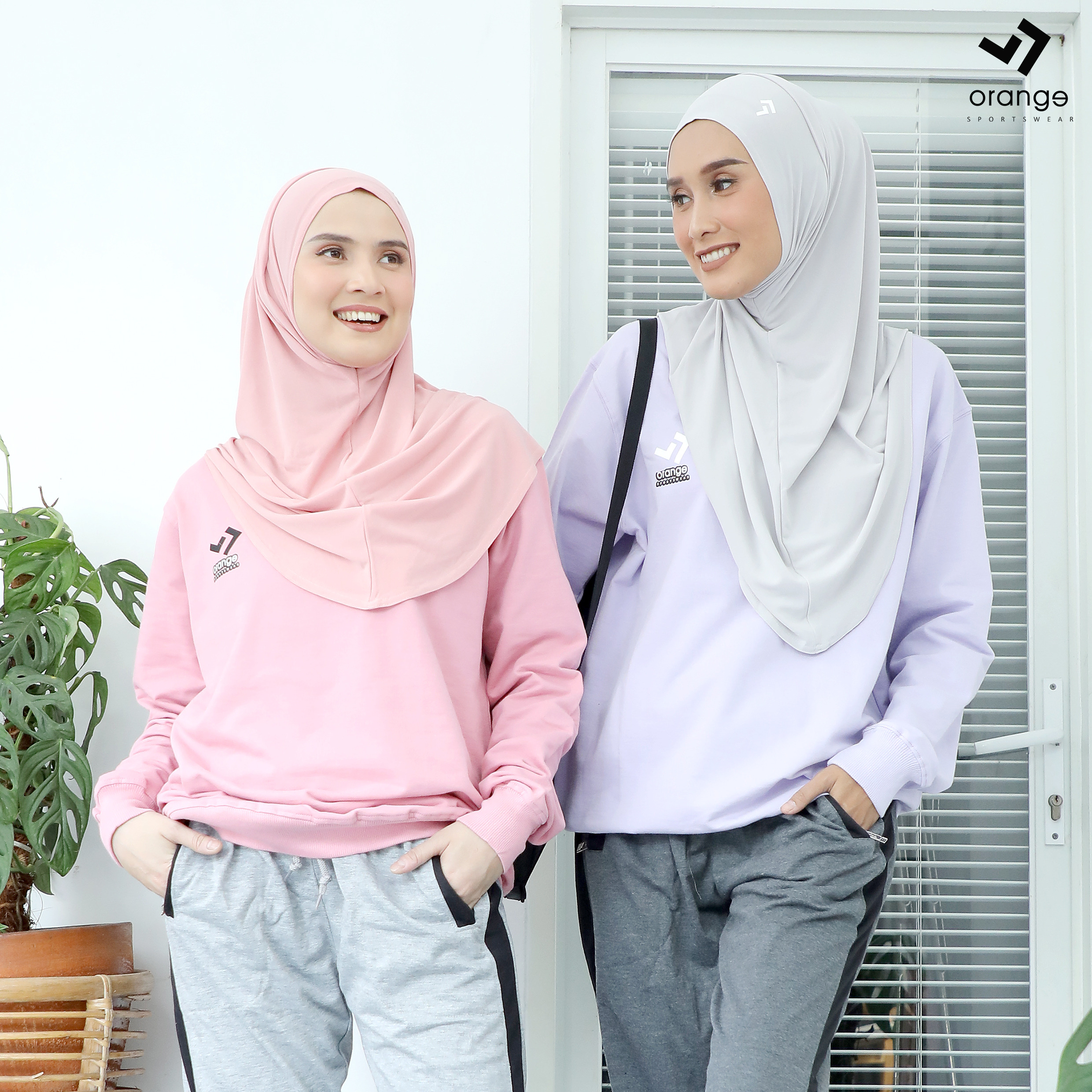 Sweater Olahraga Korean Style Wanita Hannover Sweatshirt Sporty Basic