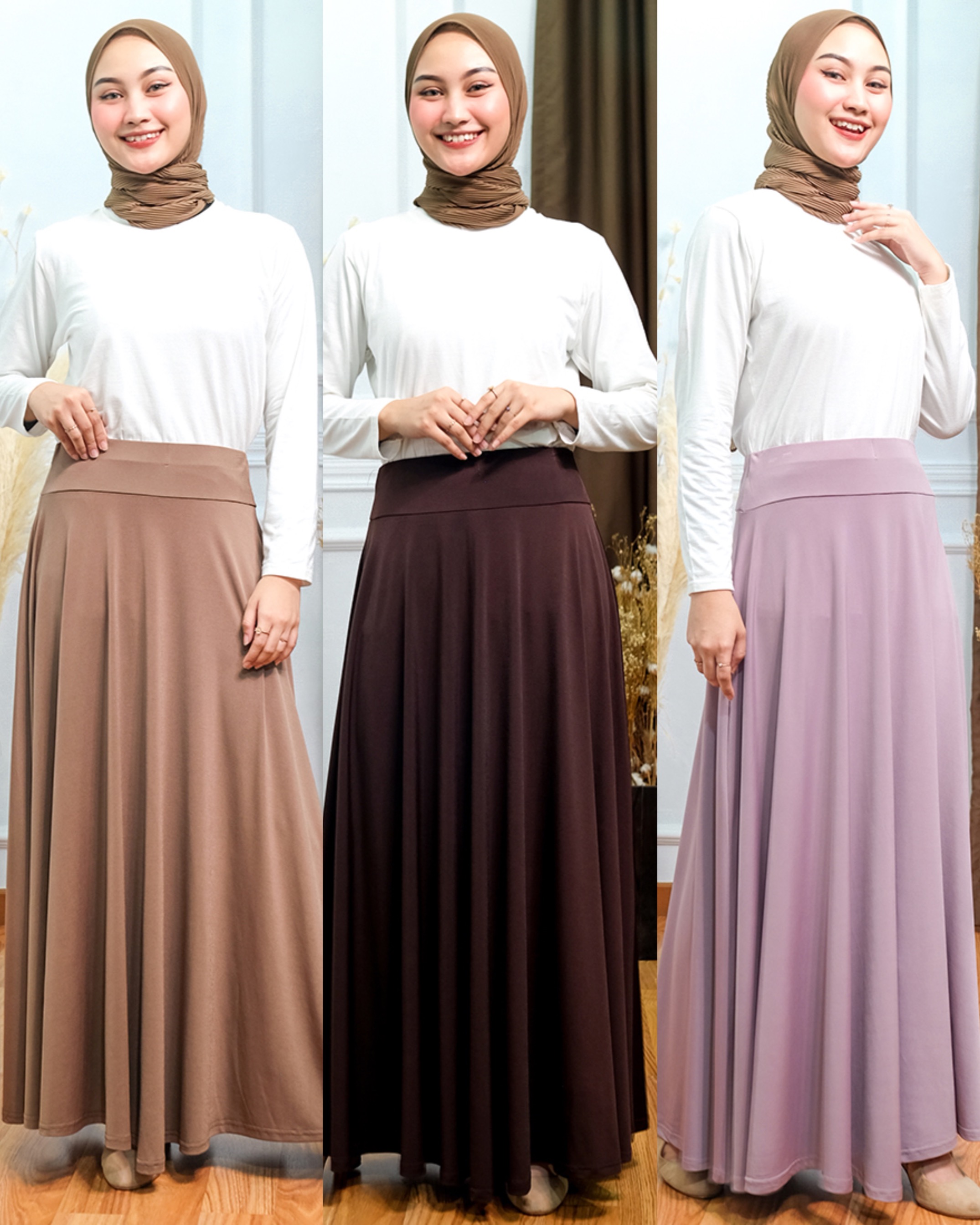 Umbrella Jersey Skirt - Rok Payung Jersey