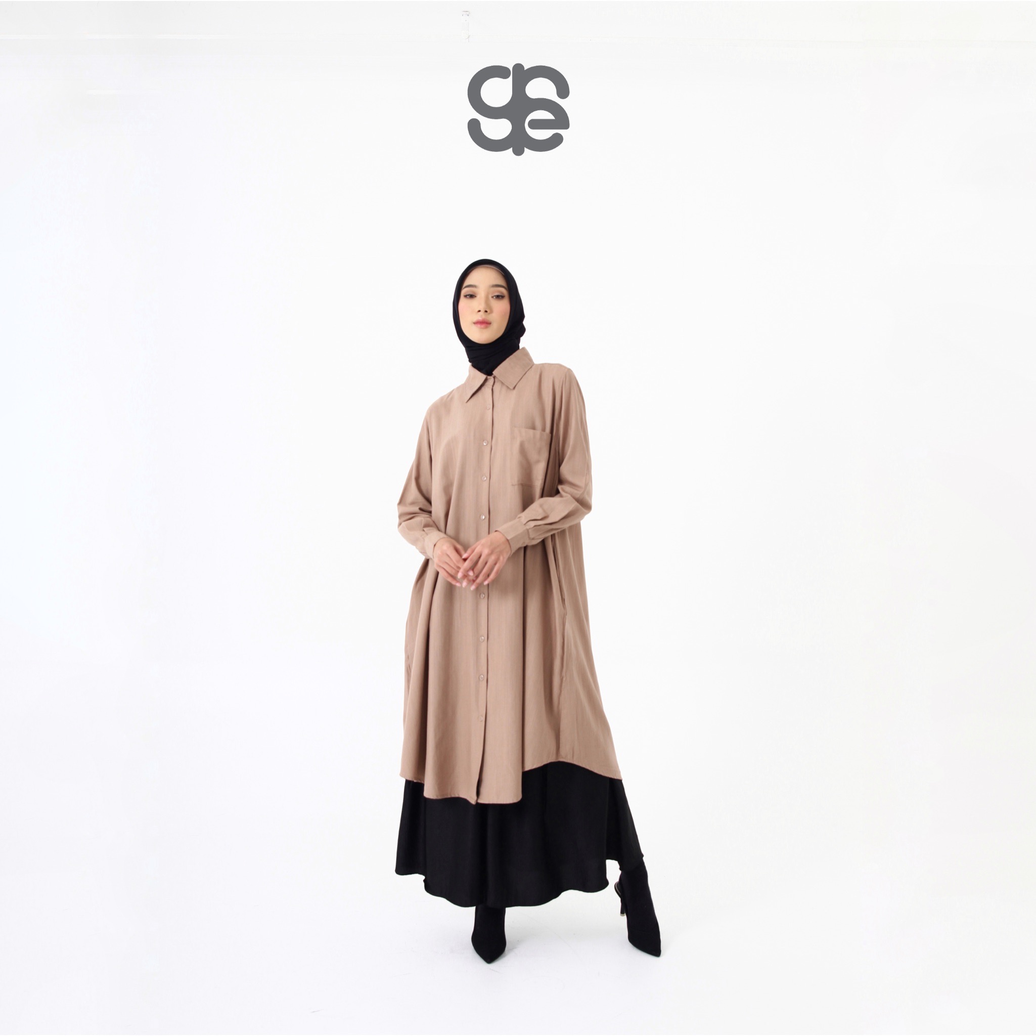 HAILA Long Shirt - Tannin