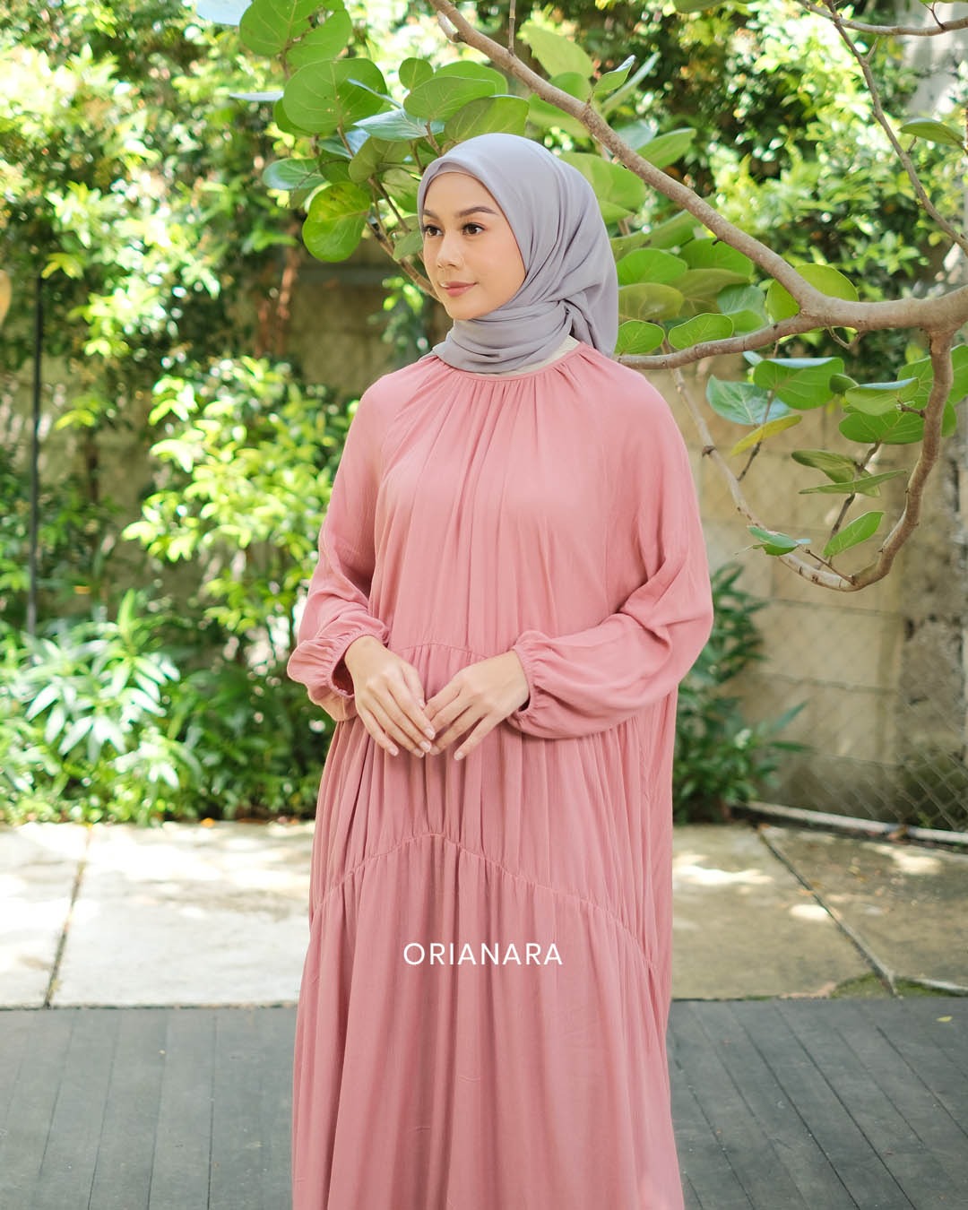 Deeba Dress - Coral Peach