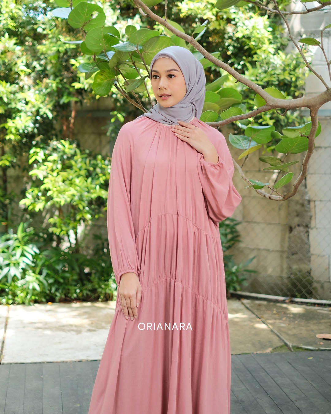 Deeba Dress - Coral Peach