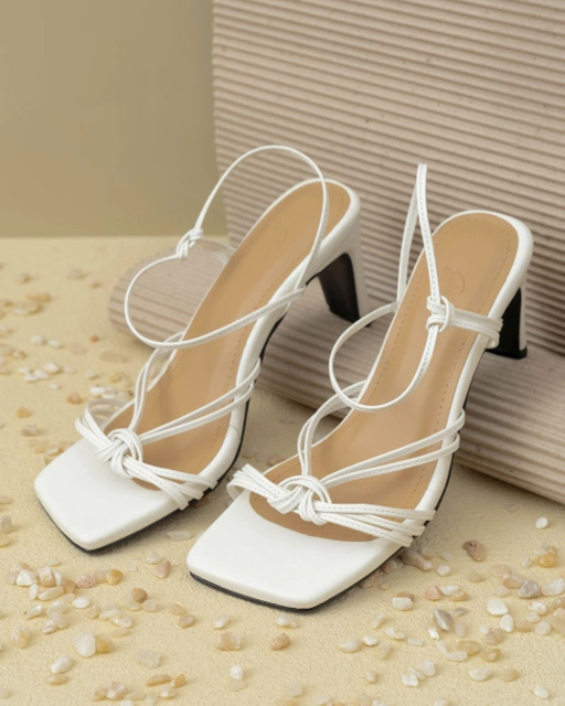 Image of CAMILLE HEELS - WHITE
