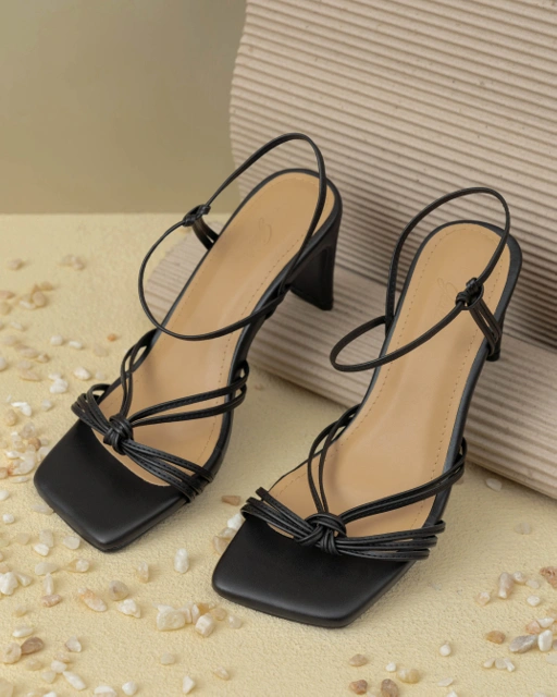 Image of CAMILLE HEELS - BLACK