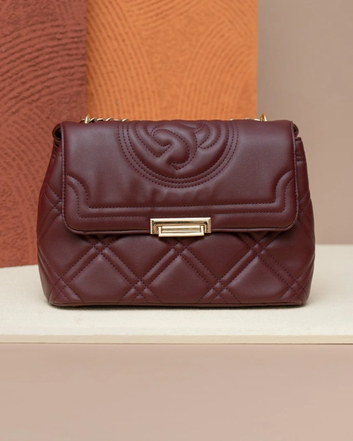 Image of GG MONO BAG - BURGUNDY