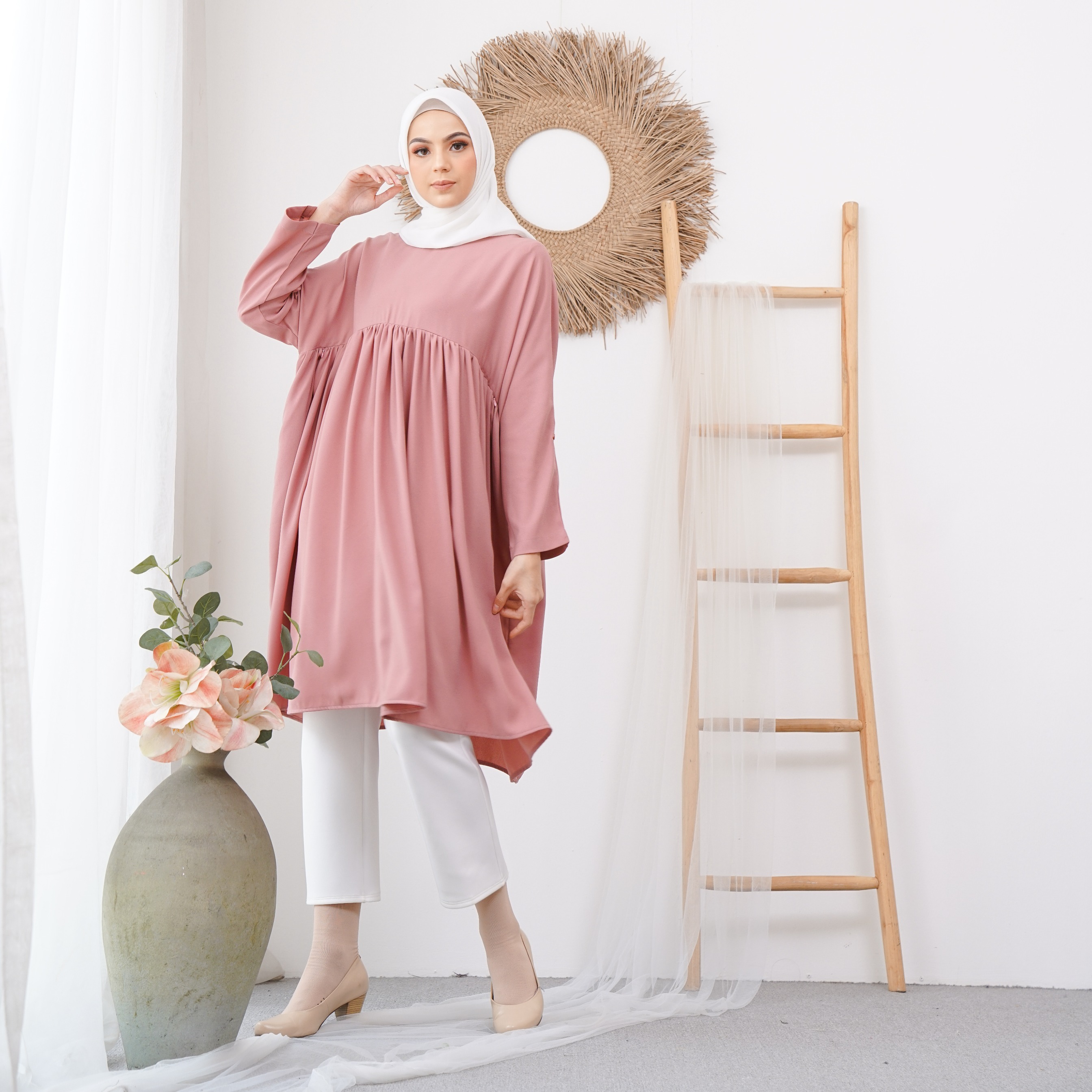 Lethia Tunik Dusty Pink - Zanecka