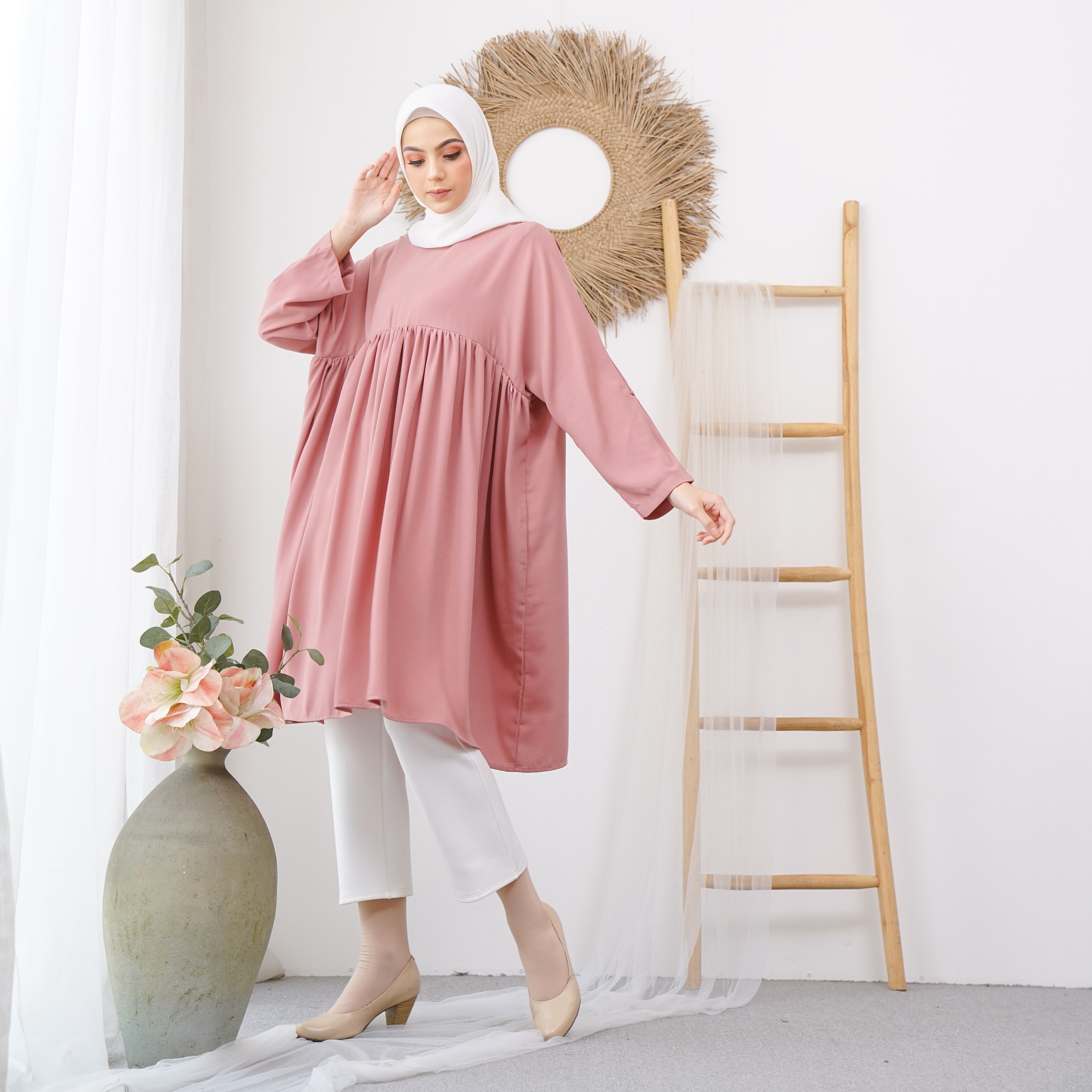 Lethia Tunik Dusty Pink - Zanecka