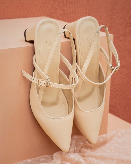 Image of EMILY HEELS - CREAM