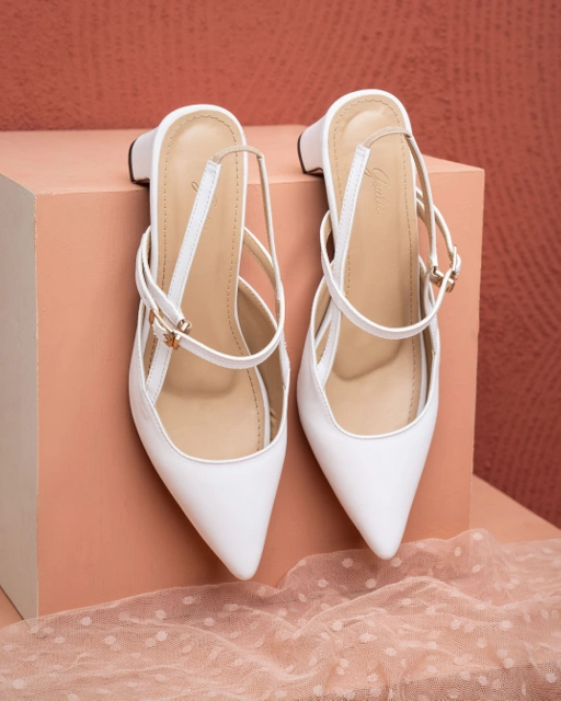 Image of EMILY HEELS - WHITE