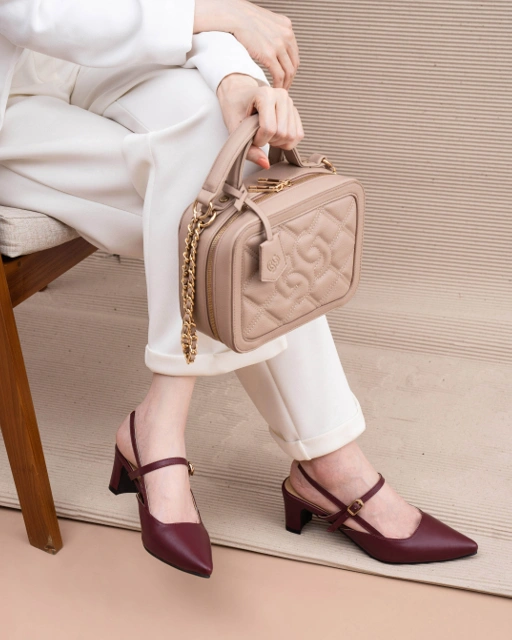 Image of EMILY HEELS - MAROON