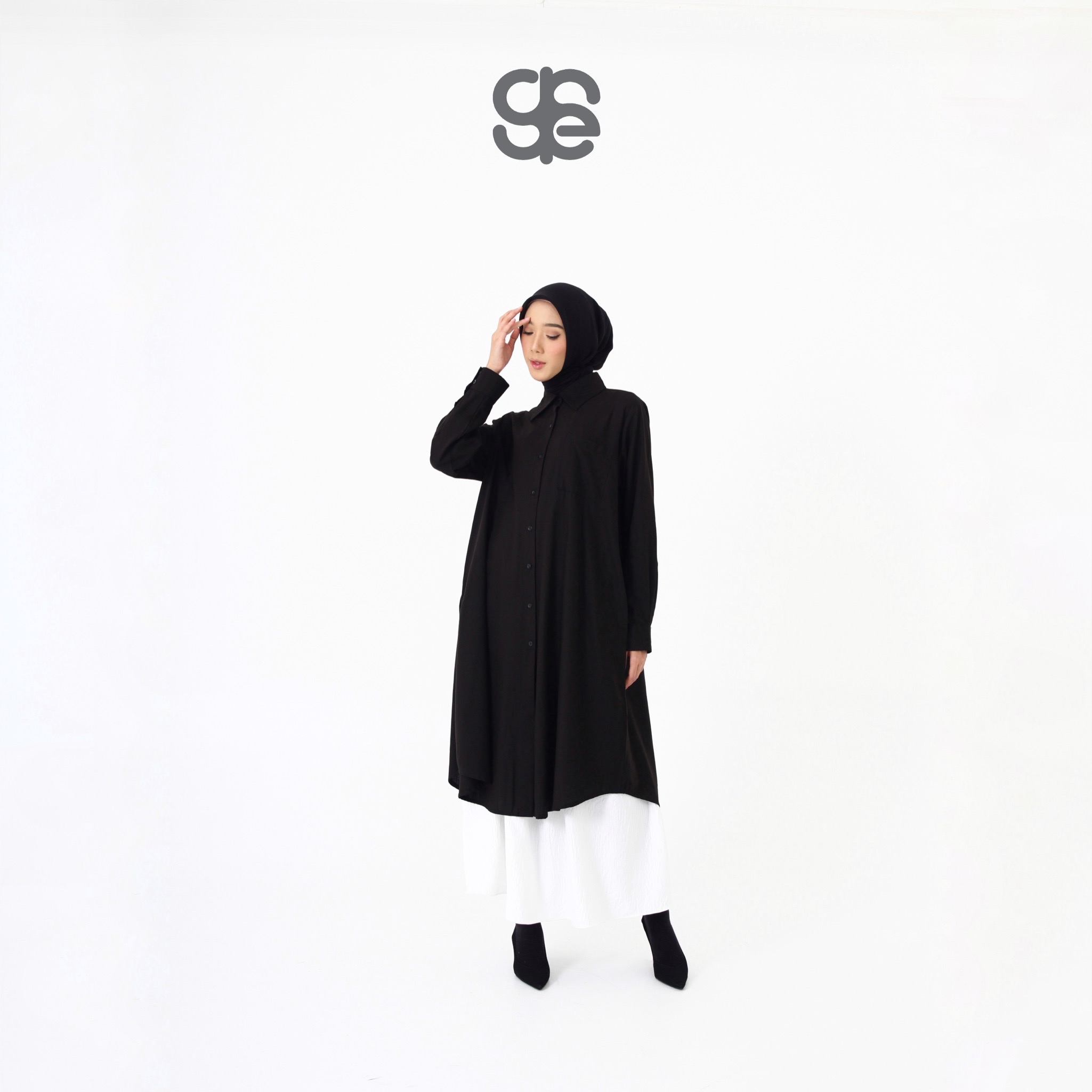 HAILA Long Shirt - Black