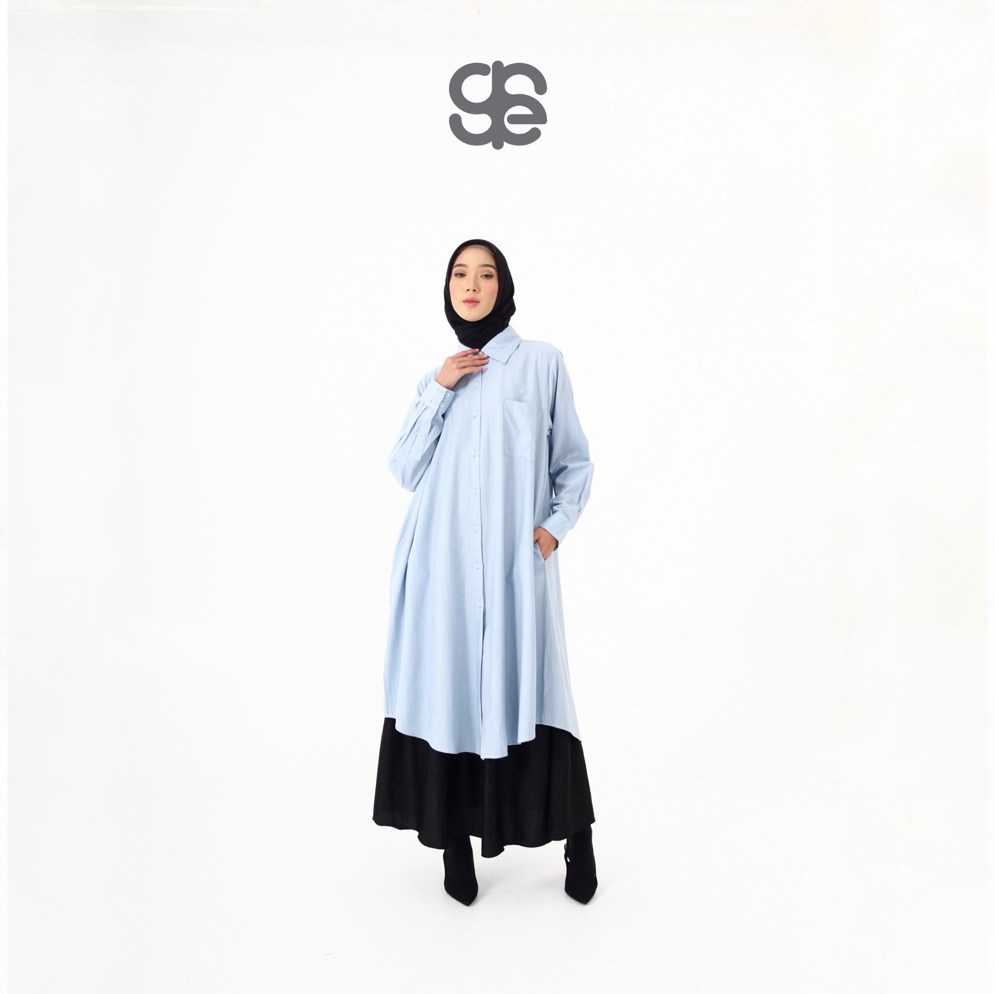 HAILA Long Shirt - Sky