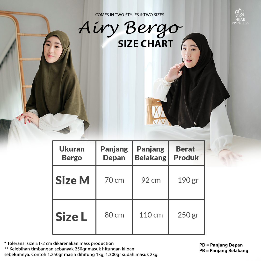 Airy Bergo Size M