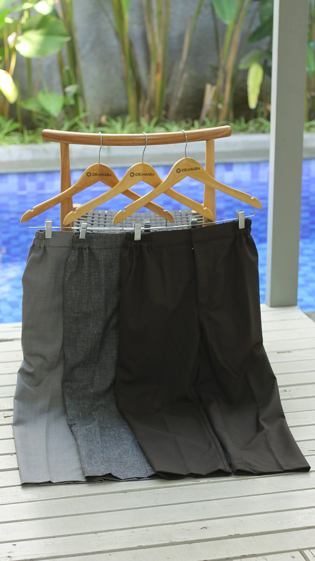 Katarina Pants - Stripes Dark Brown