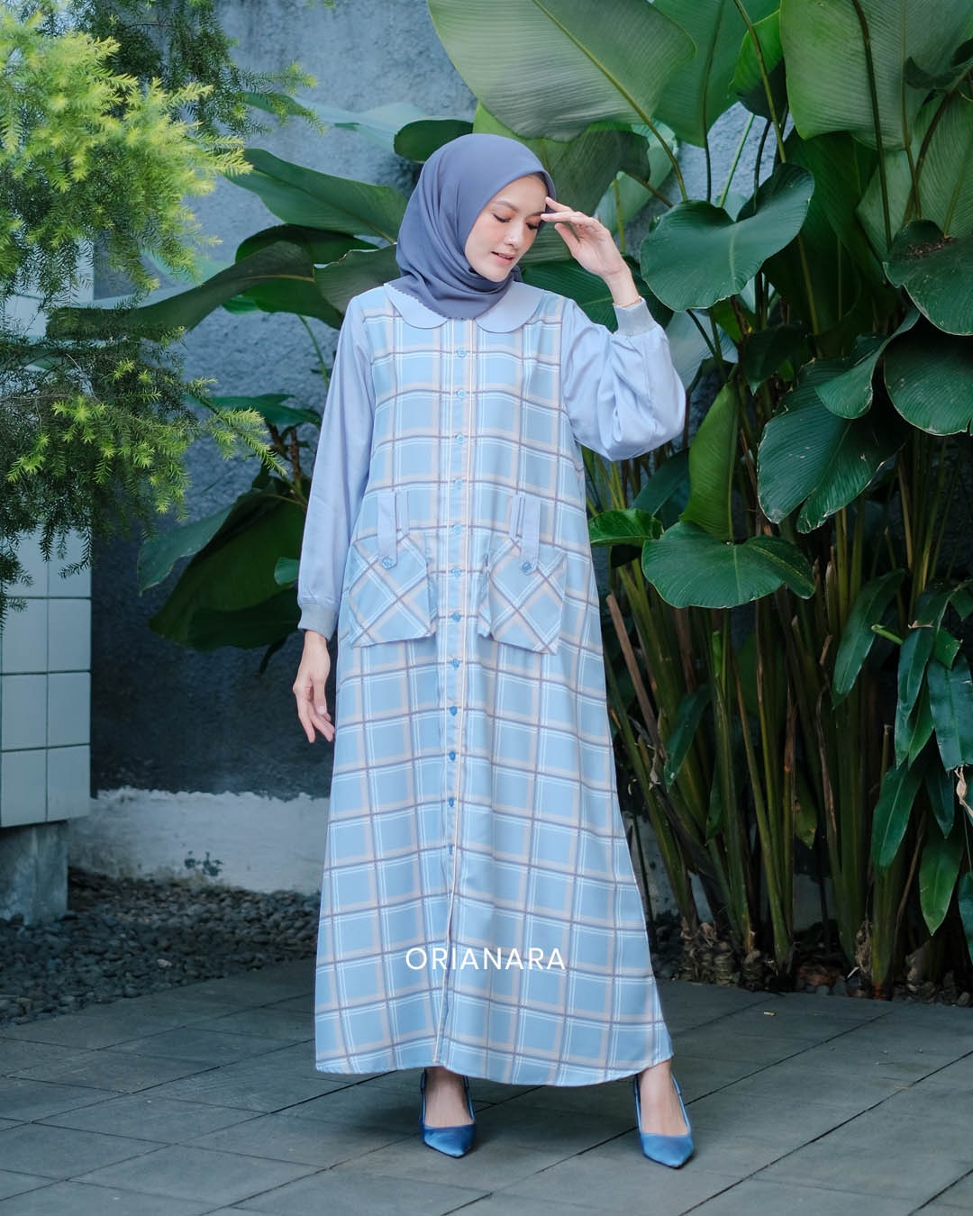 Bridgit Dress - Sky Blue