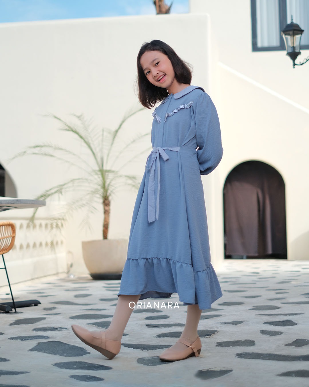 Almadina Girl Blue Denim