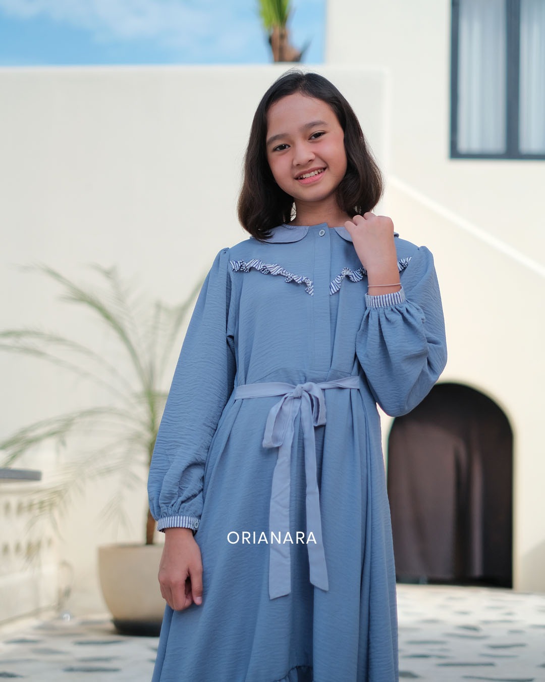 Almadina Girl Blue Denim