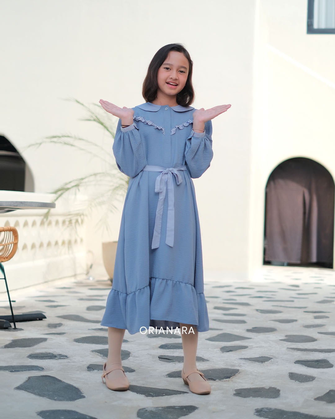 Almadina Girl Blue Denim