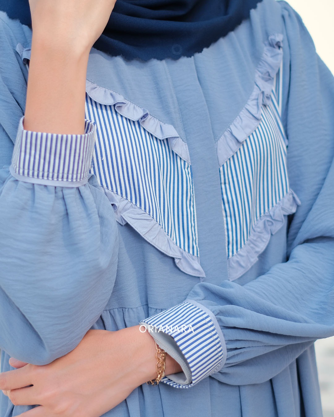 Almadina Dress Blue Denim