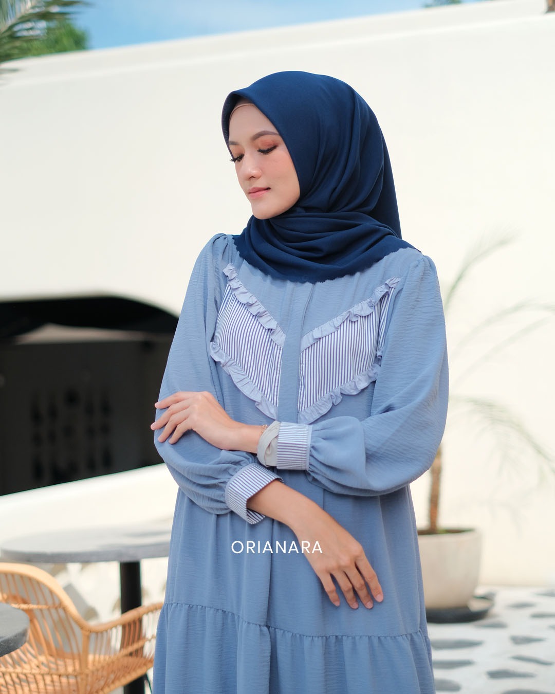 Almadina Dress Blue Denim