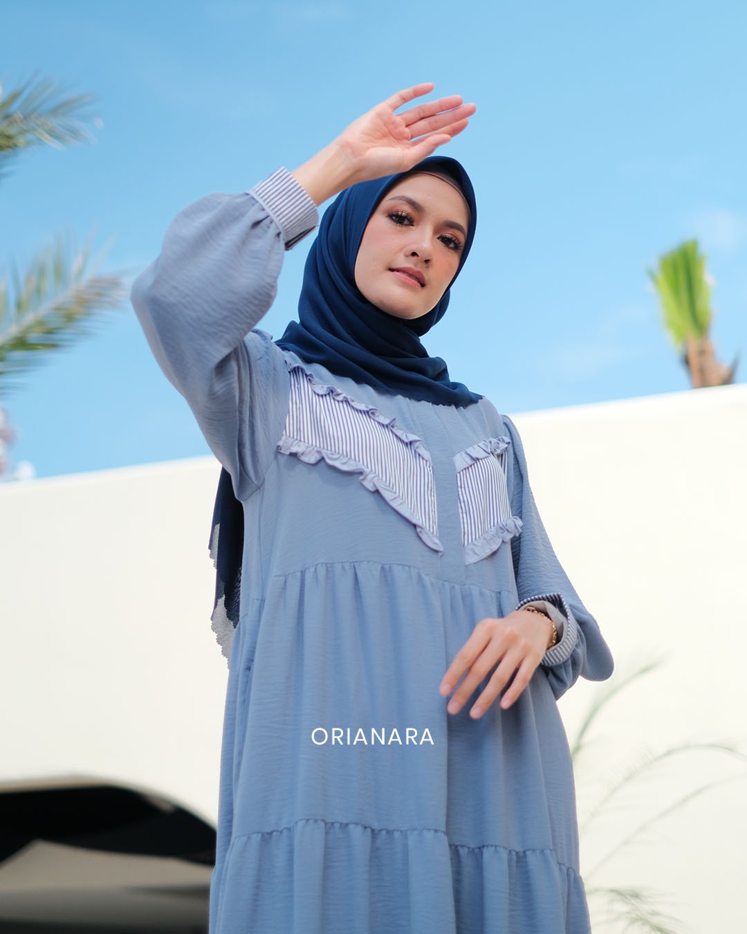Almadina Dress Blue Denim