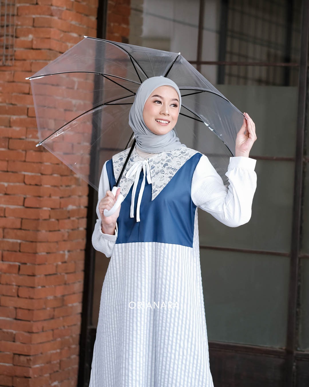 Rue Dress Blue Stripes