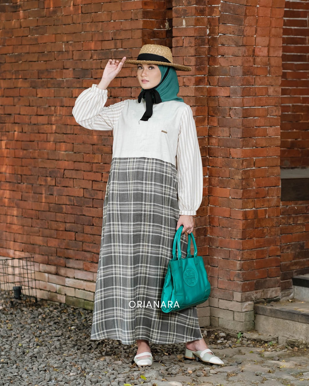 Yezi Dress - Green Fern
