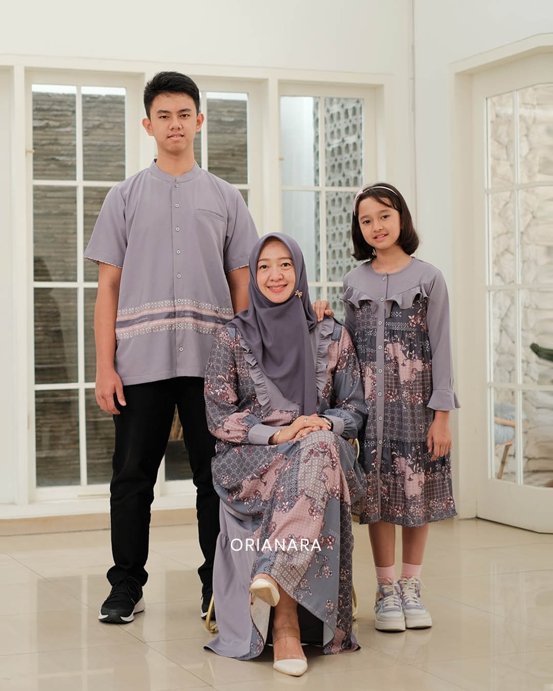 GANIYA MIDI DRESS GIRL - DARKER SEA