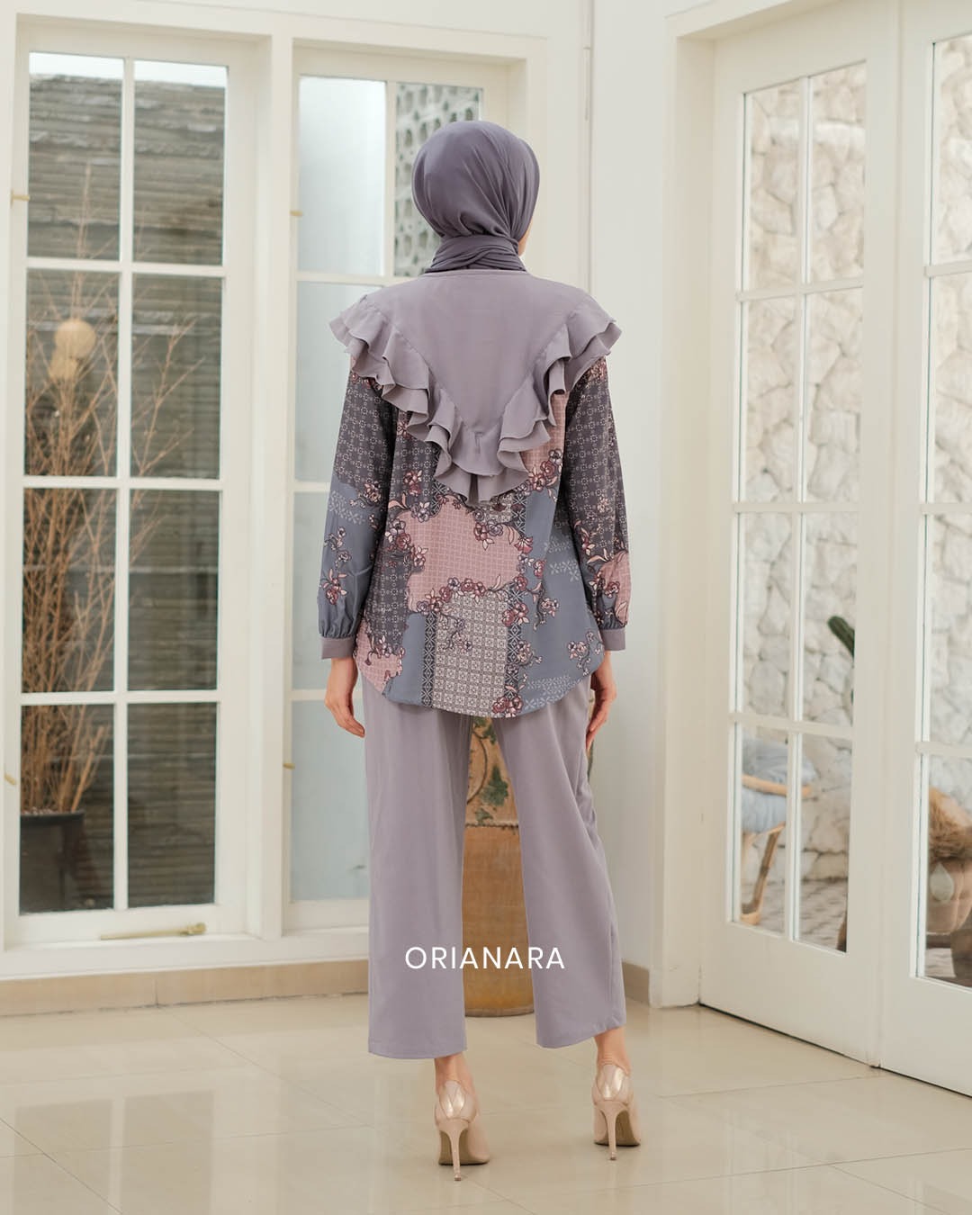 GANIYA BLOUSE - DARKER SEA