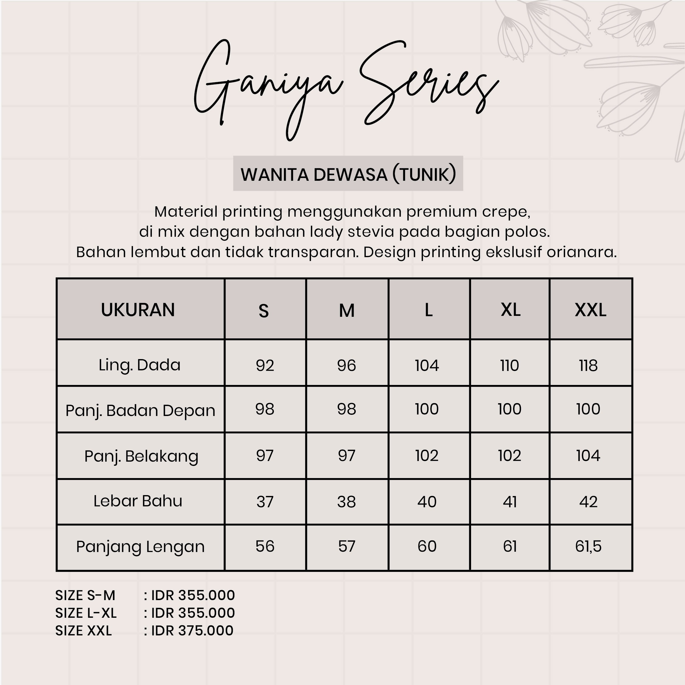GANIYA TUNIK - CREAM