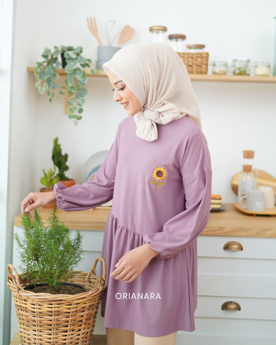 Himawari Tunik - Lavender
