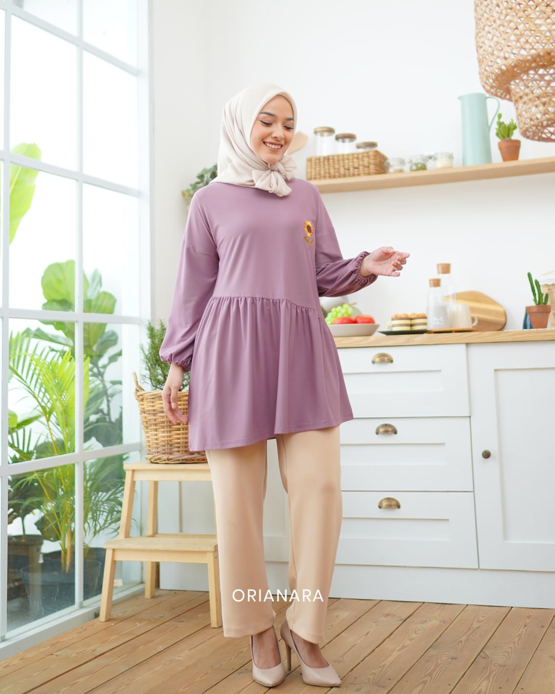 Himawari Tunik - Lavender