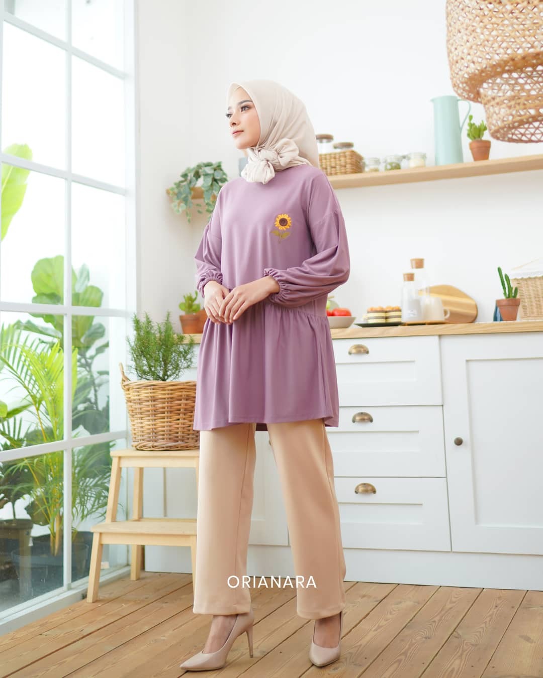 Himawari Tunik - Lavender