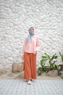 Allysa Blouse Peach Bud - Zanecka