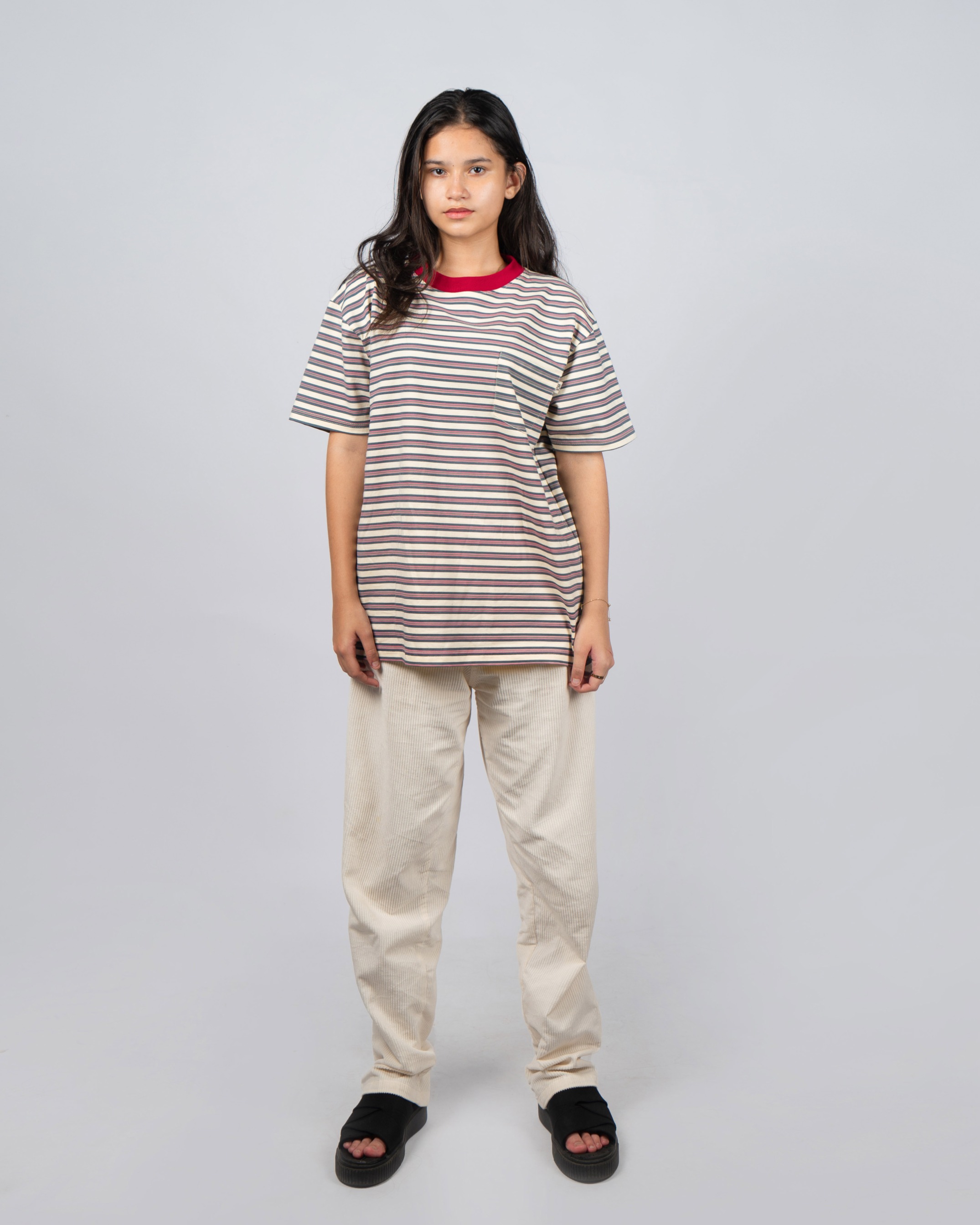 Wine Stripe Tee