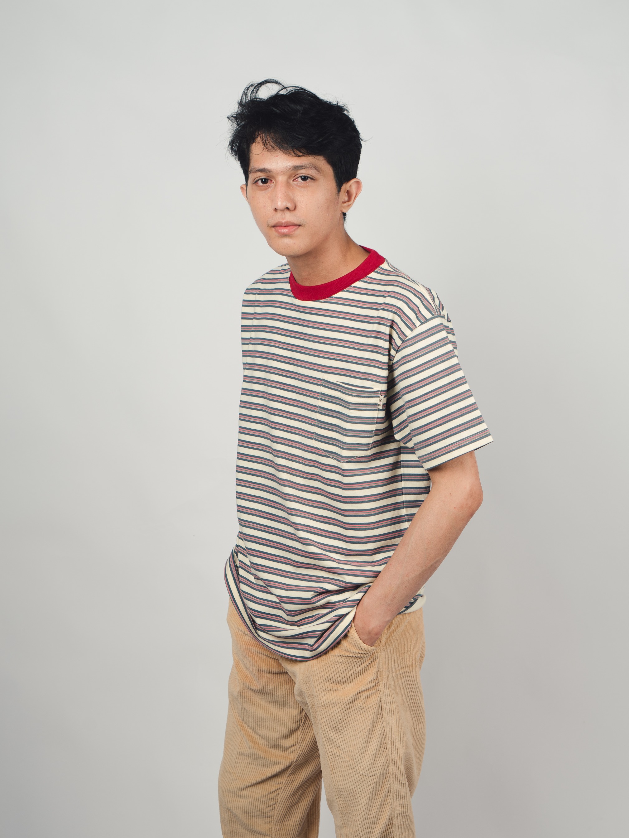 Wine Stripe Tee