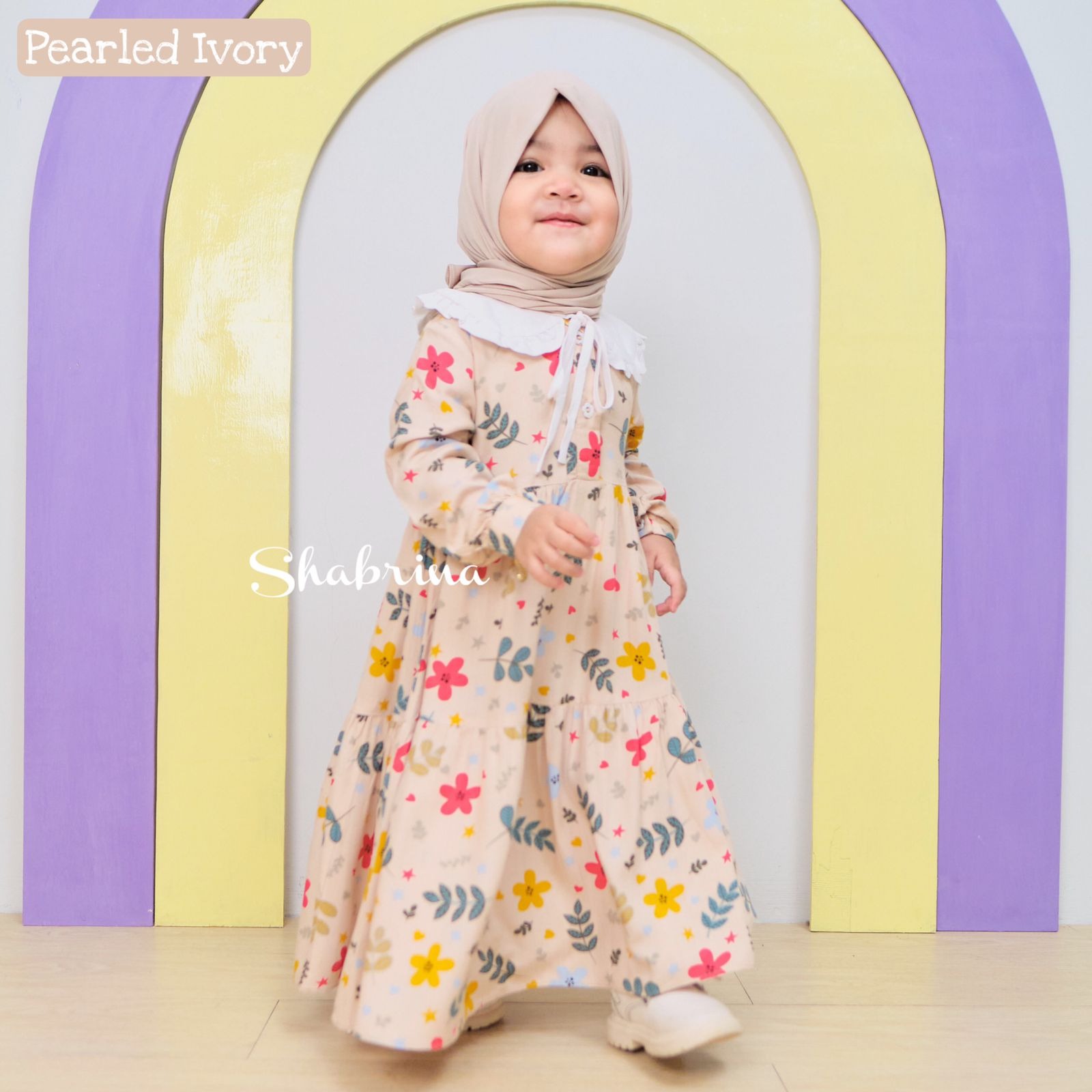 Gamis Syakira Anak (Hanya Gamis) size XS, S, M, L by Shabrina