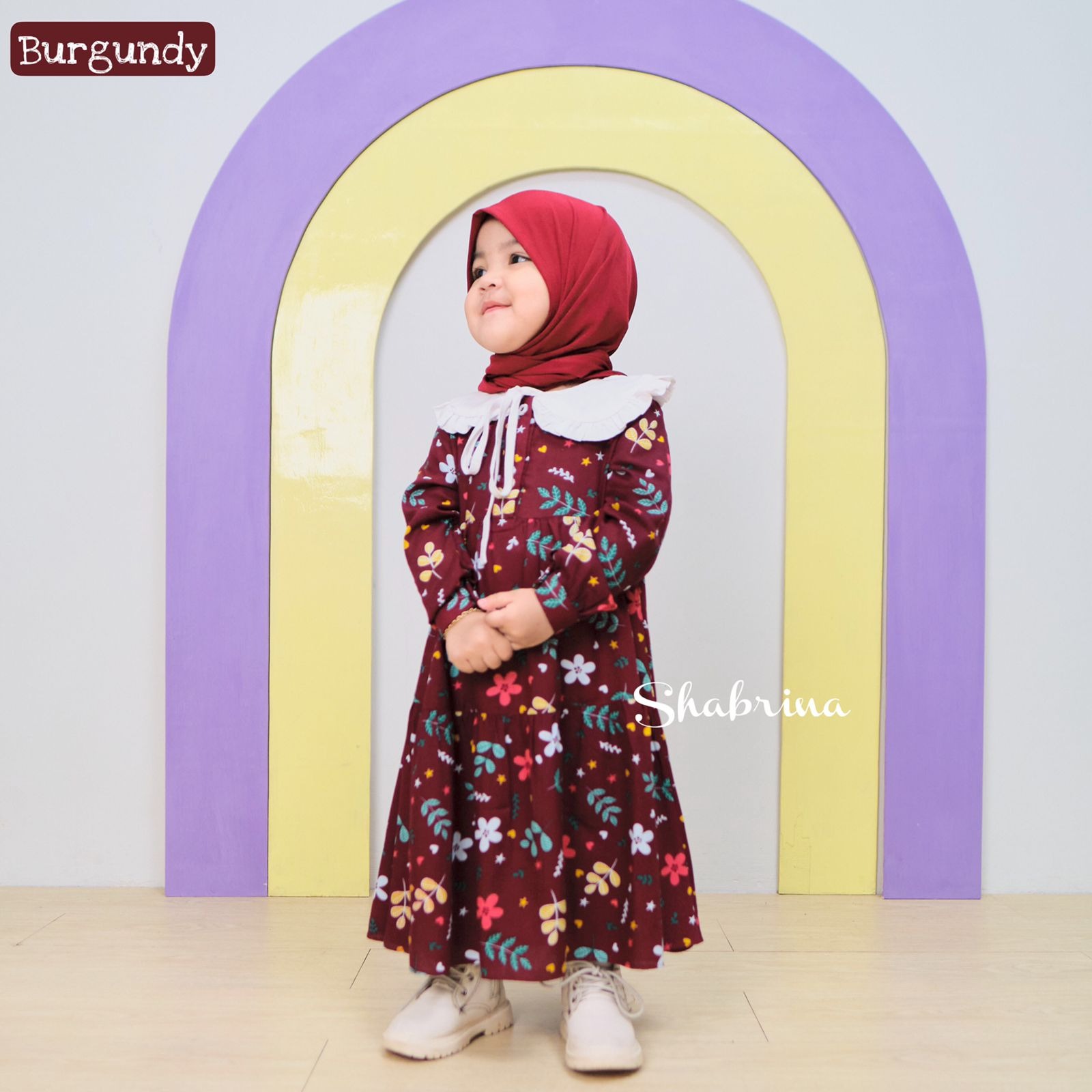 Gamis Syakira Anak (Hanya Gamis) size XS, S, M, L by Shabrina