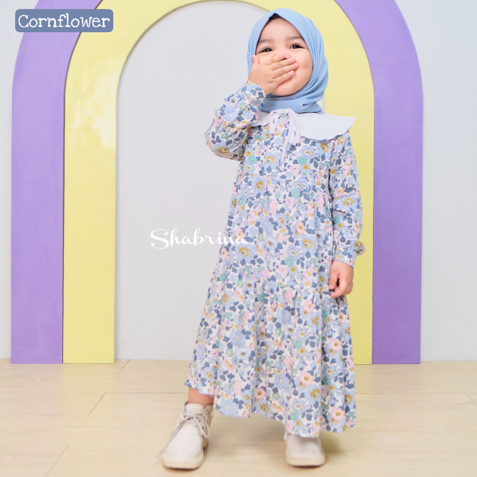 Gamis Syakira Anak (Hanya Gamis) size XS, S, M, L by Shabrina