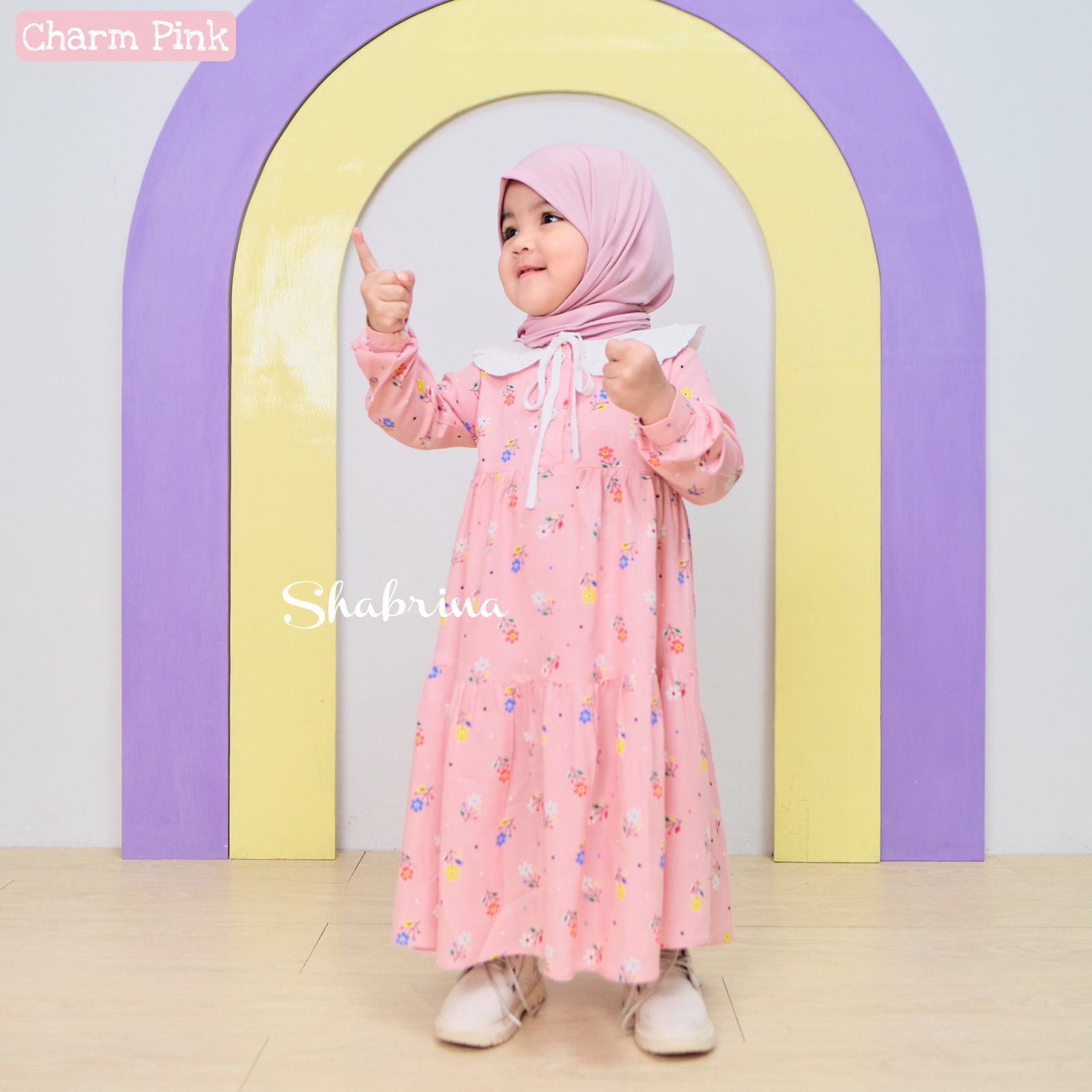 Gamis Syakira Anak (Hanya Gamis) size XS, S, M, L by Shabrina